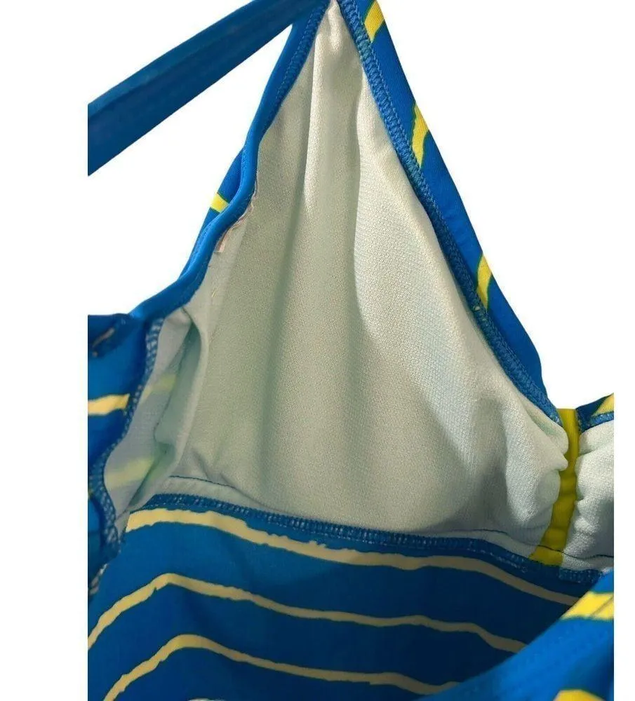 Nike Tankini Swim Tank Top Racerback  Blue Women's Size Medium 10 - Image 7