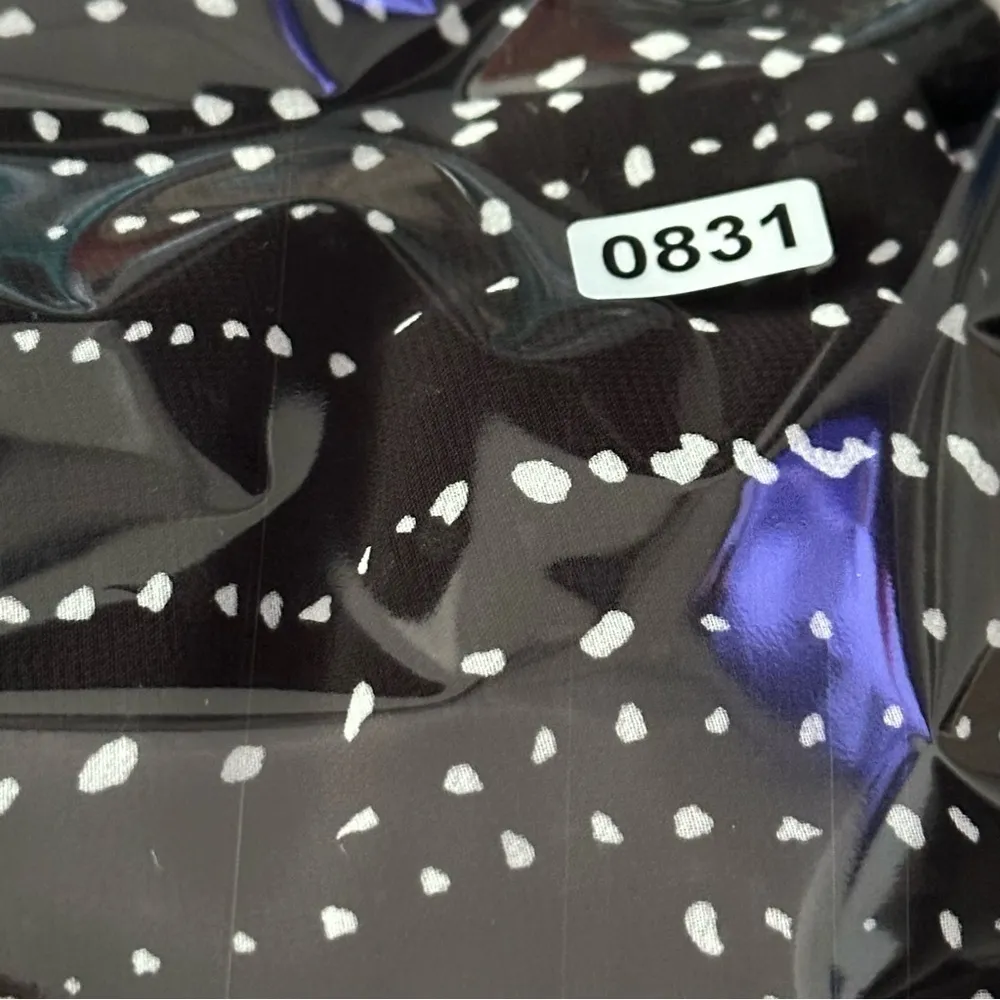 Allison New York Women’s Size M Black White Chiffon Pom Pom Trim Tiered Skirt Size M - Image 6