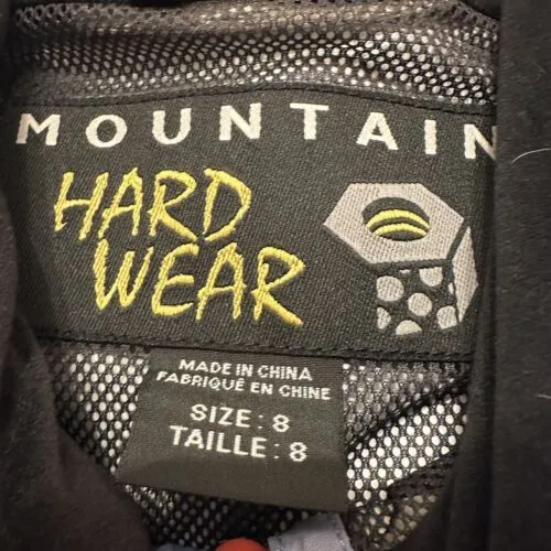 Mountain Hardwear Conduit Ski Snowboard Jacket Blue Tan Hood Women's Size 8‎ - Image 13