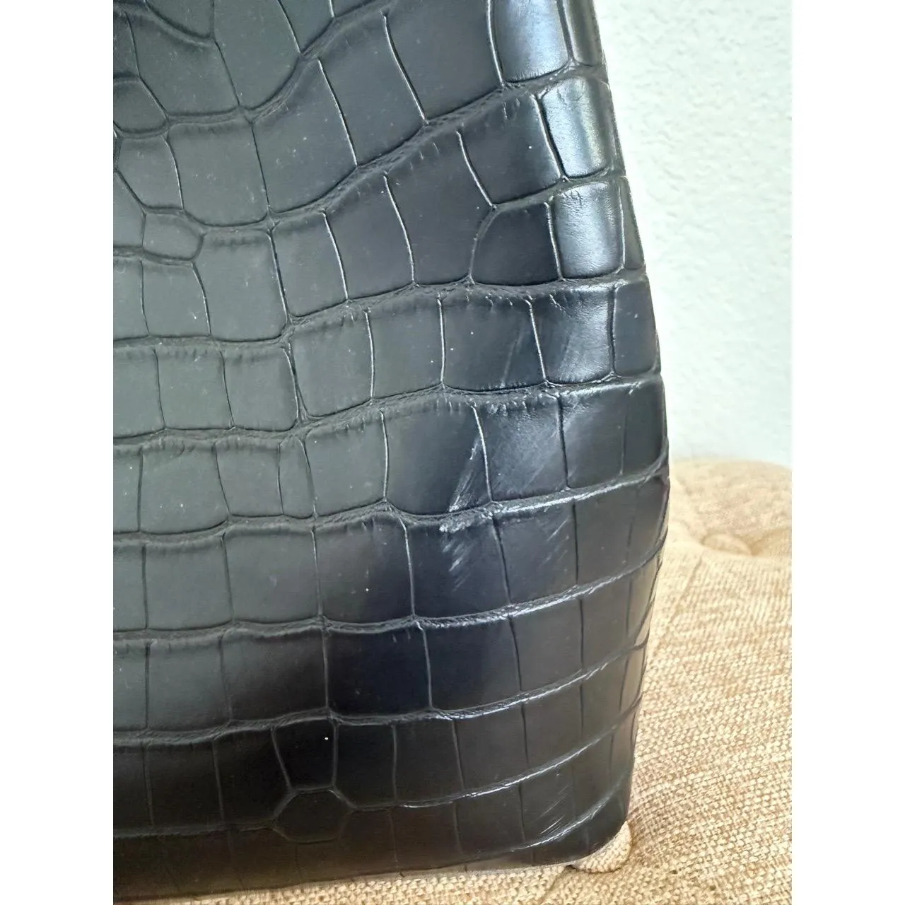 Nasty gal Croc Leather Bag - Image 5