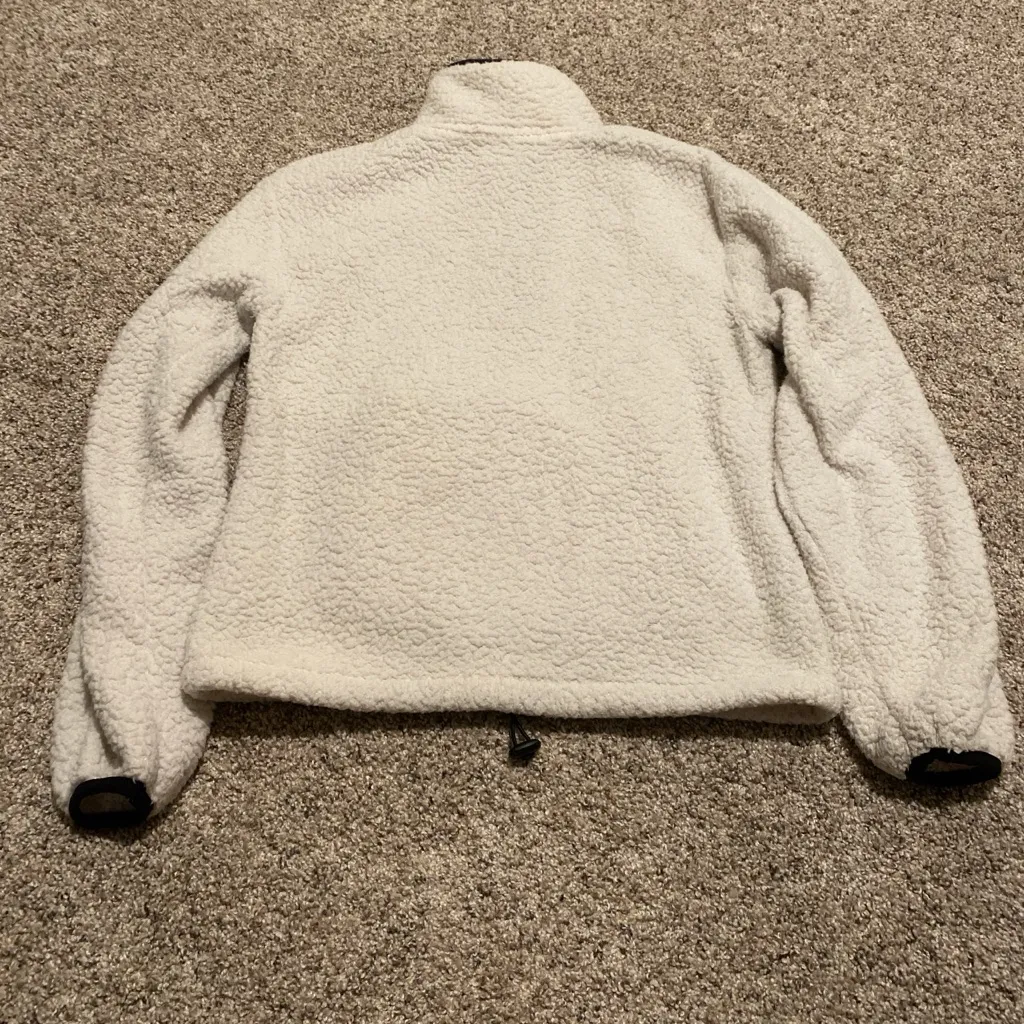 No Boundaries White Sherpa Puffer Jacket - Image 2