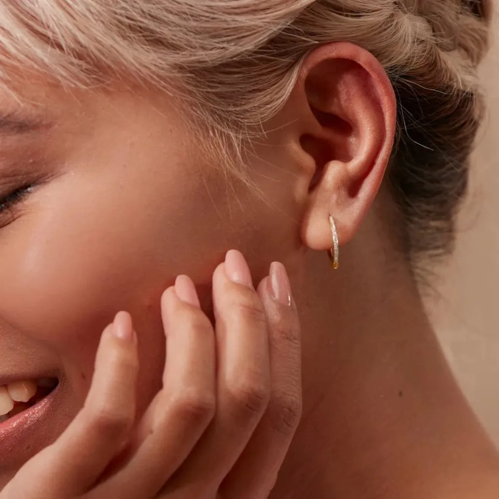 MONICA VINADER Gold and Silver Hoop Earrings - Image 2