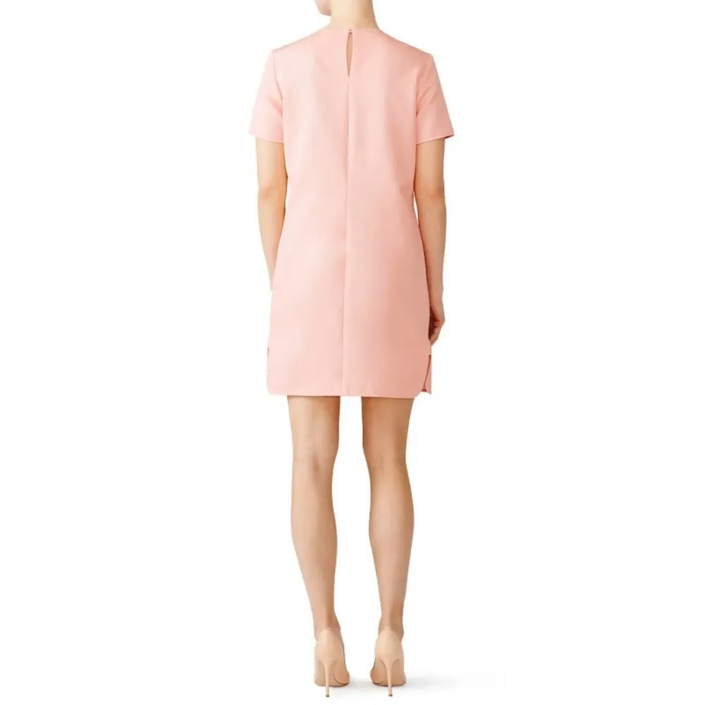 CARVEN Pink Twisted Ottoman Dress Size 42 - Image 2