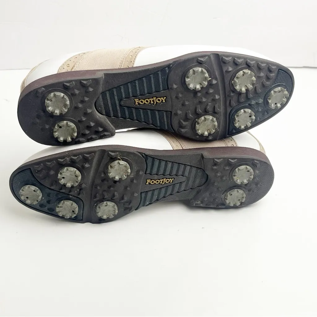 FOOT JOY Green Joys Faux Leather Oxford Lace Up Golf Shoes #48746, Size 8.5 - Image 3