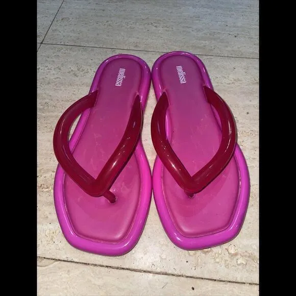 Melissa Women's Air Bubble Flip Flop Sandal‎ Shoes Size 8 - Image 3