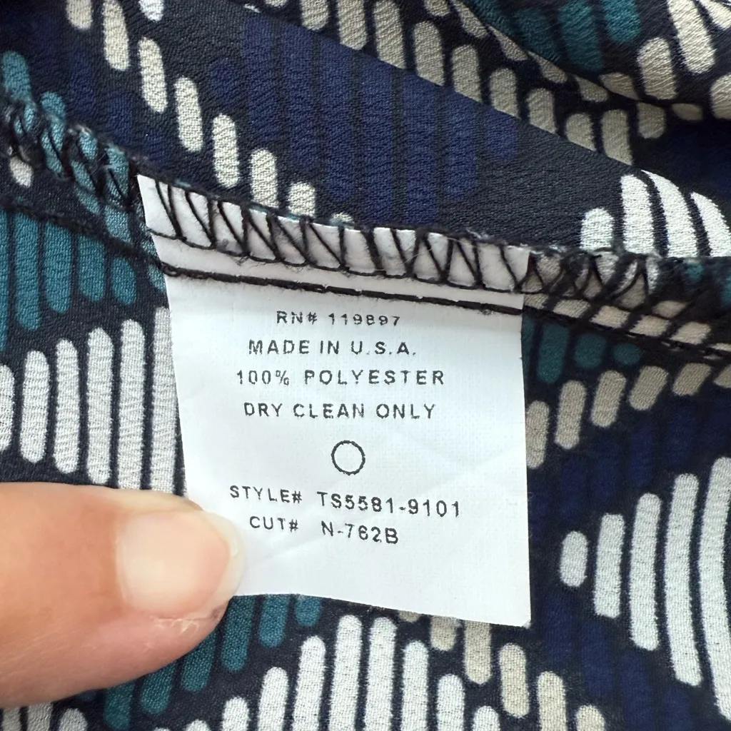 Collective Concepts Geometric Pattern Tank Top Sleeveless Blouse Size Small EUC - Image 8