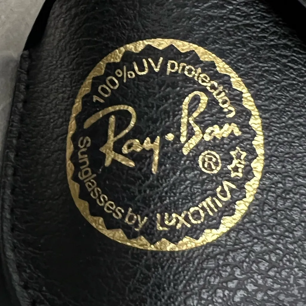 Authentic RayBan Leather Case ONLY -Black with Cleaning Cloth - NWOT - Image 2