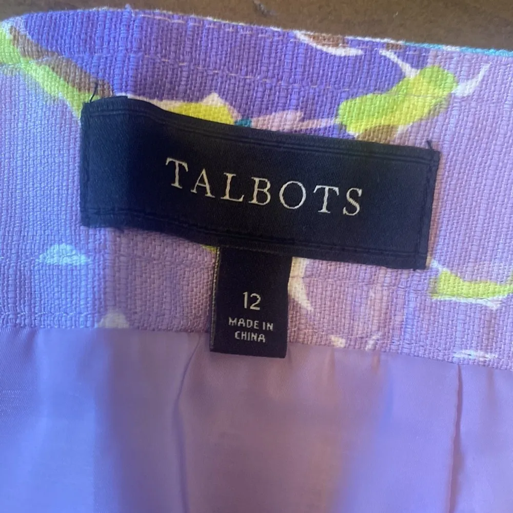 Talbots lavender‎ garden floral skirt size 12 - Image 4