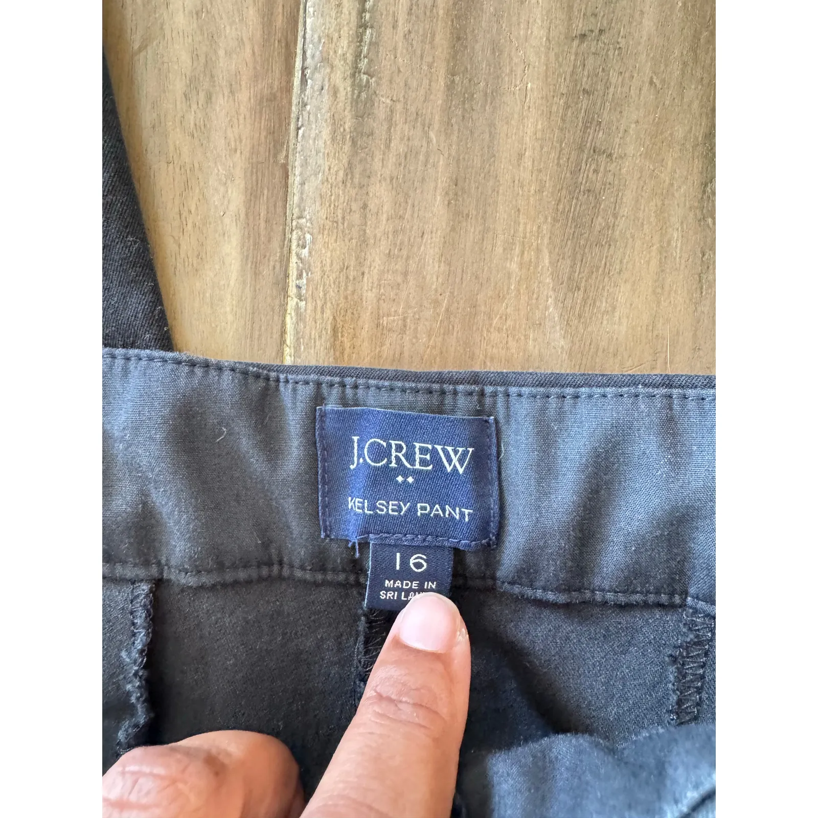 J.Crew Kelsey Pant Women’s Size 16 Black Cropped Flare Stretch Work Trouser - Image 4