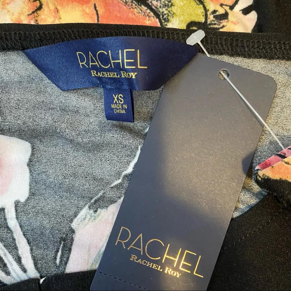 RACHEL Rachel Roy Stella Floral Midi Dress XS - Image 11