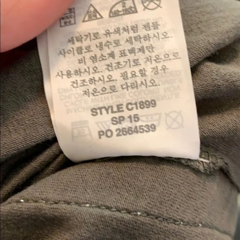 J Crew Metallic Striped/Green V-Neck Top - Image 6