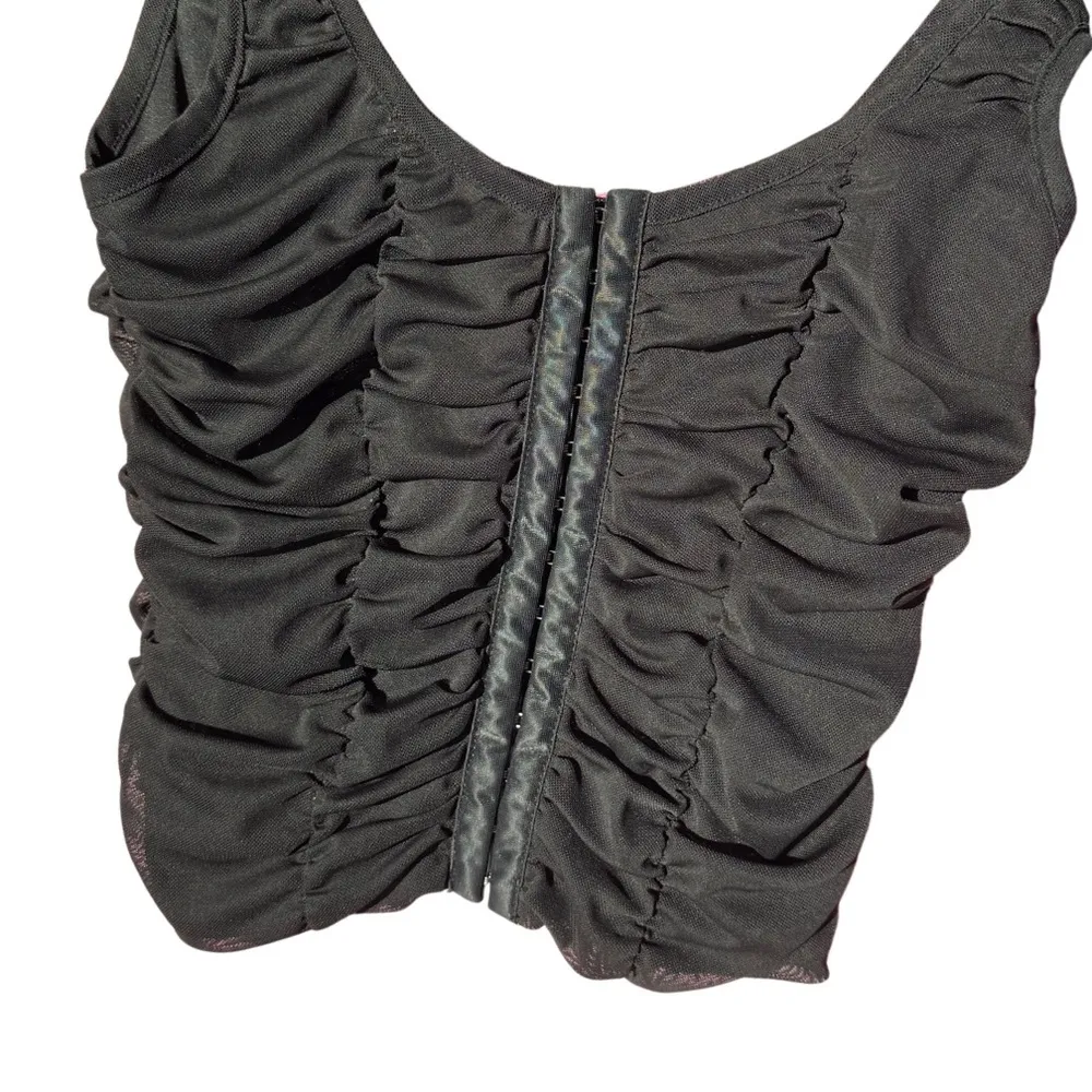 Shinestar Corset mesh crop top - Image 2