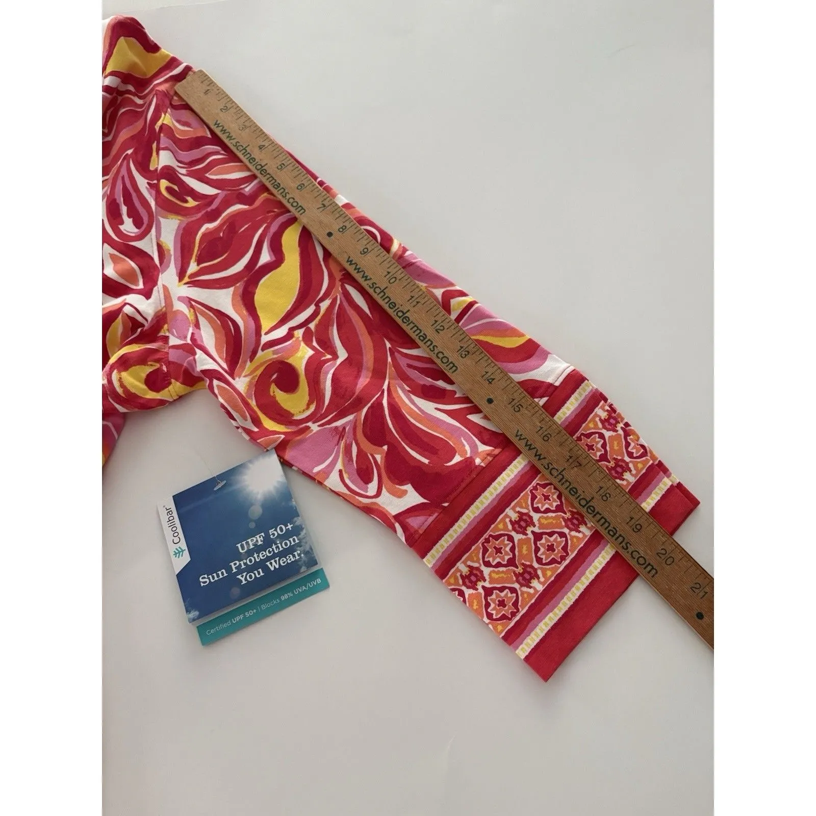 NWT Coolibar St. Lucia Tunic Top Size XXL Pink Floral Sun Protective UPF 50+ - Image 15