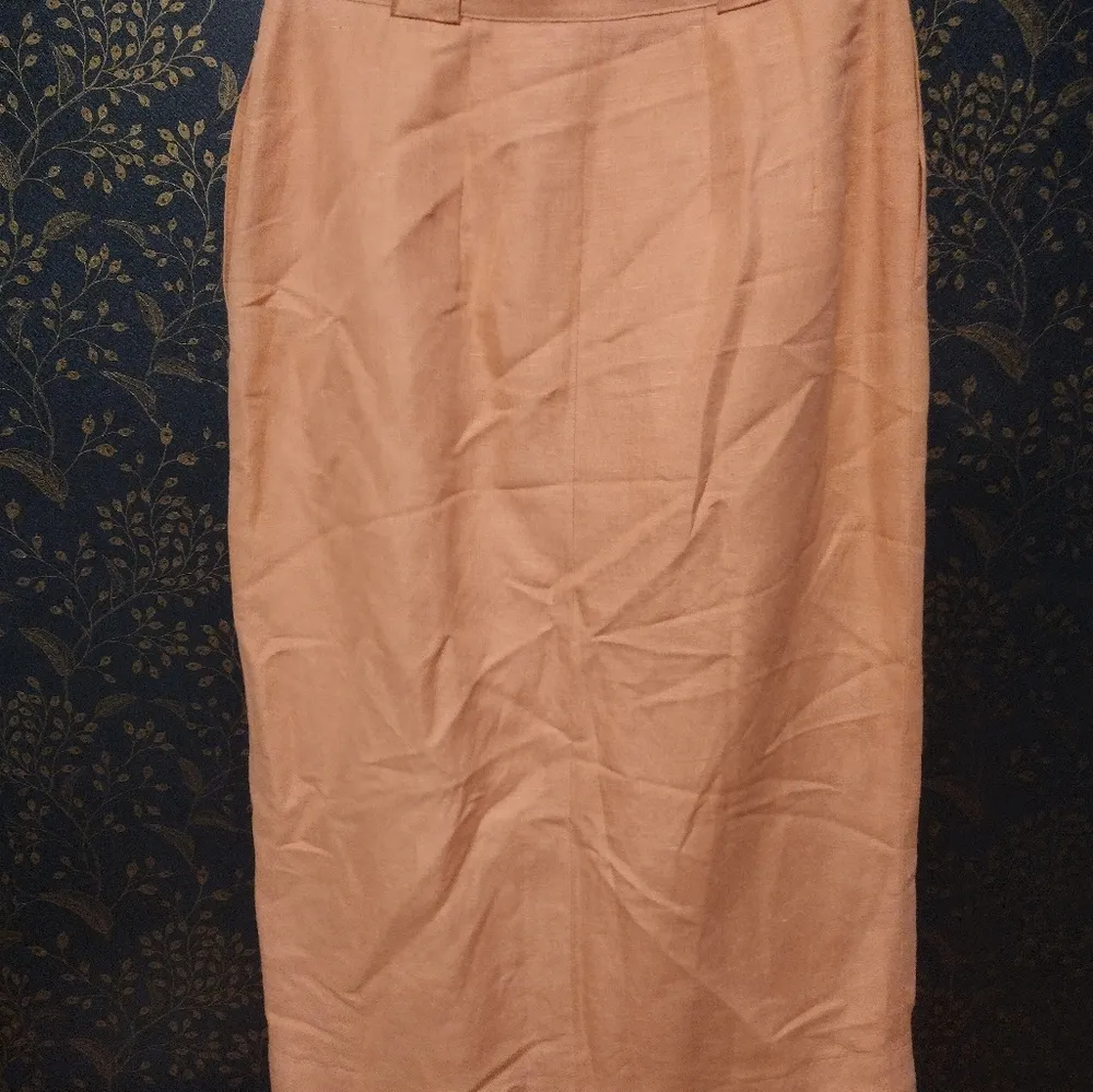Harve Benard linen Blend Midi skirt Peach - Image 4