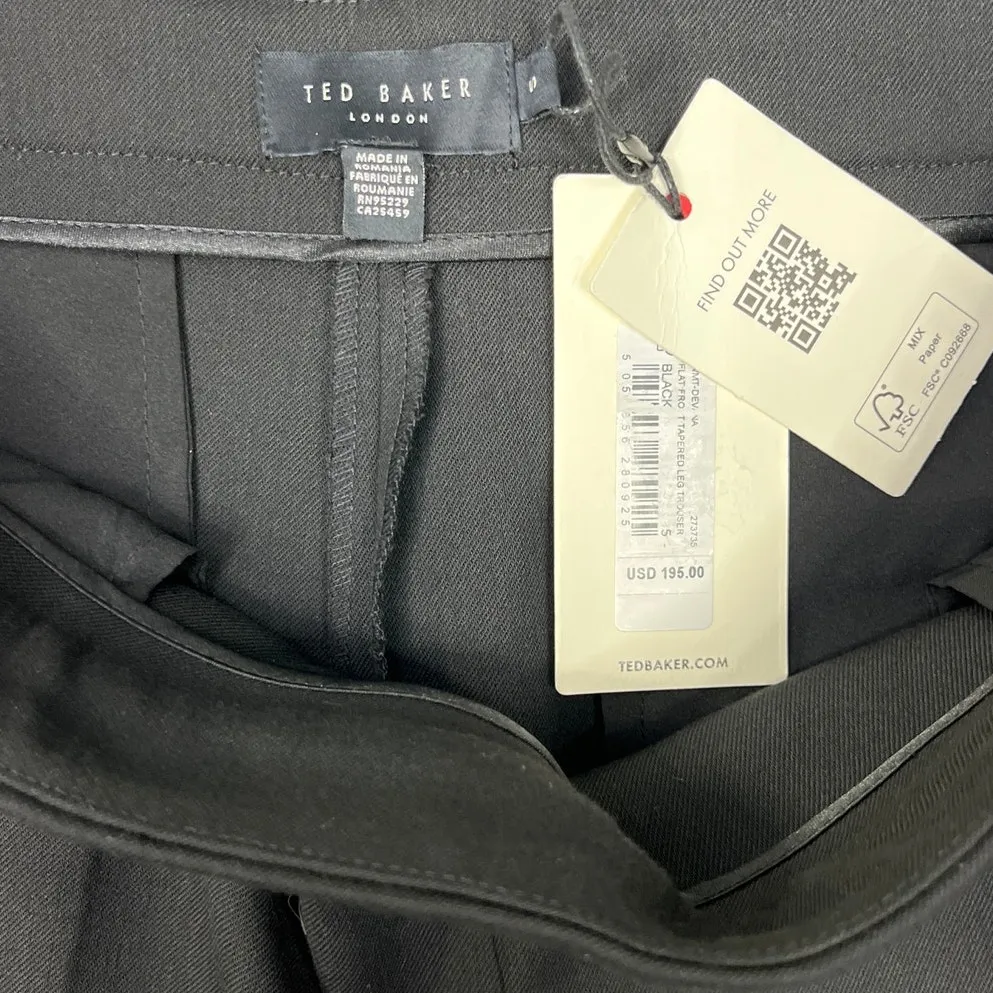 Ted Baker London Womens Black Tailored Slim Leg Dress Pants Size 5 NWT - Image 7