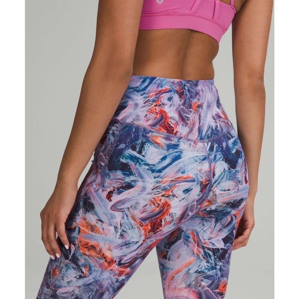 Lululemon Women's‎ Plus Size 20 Blue/Purple High-Rise Crop Leggings 23" - Image 4