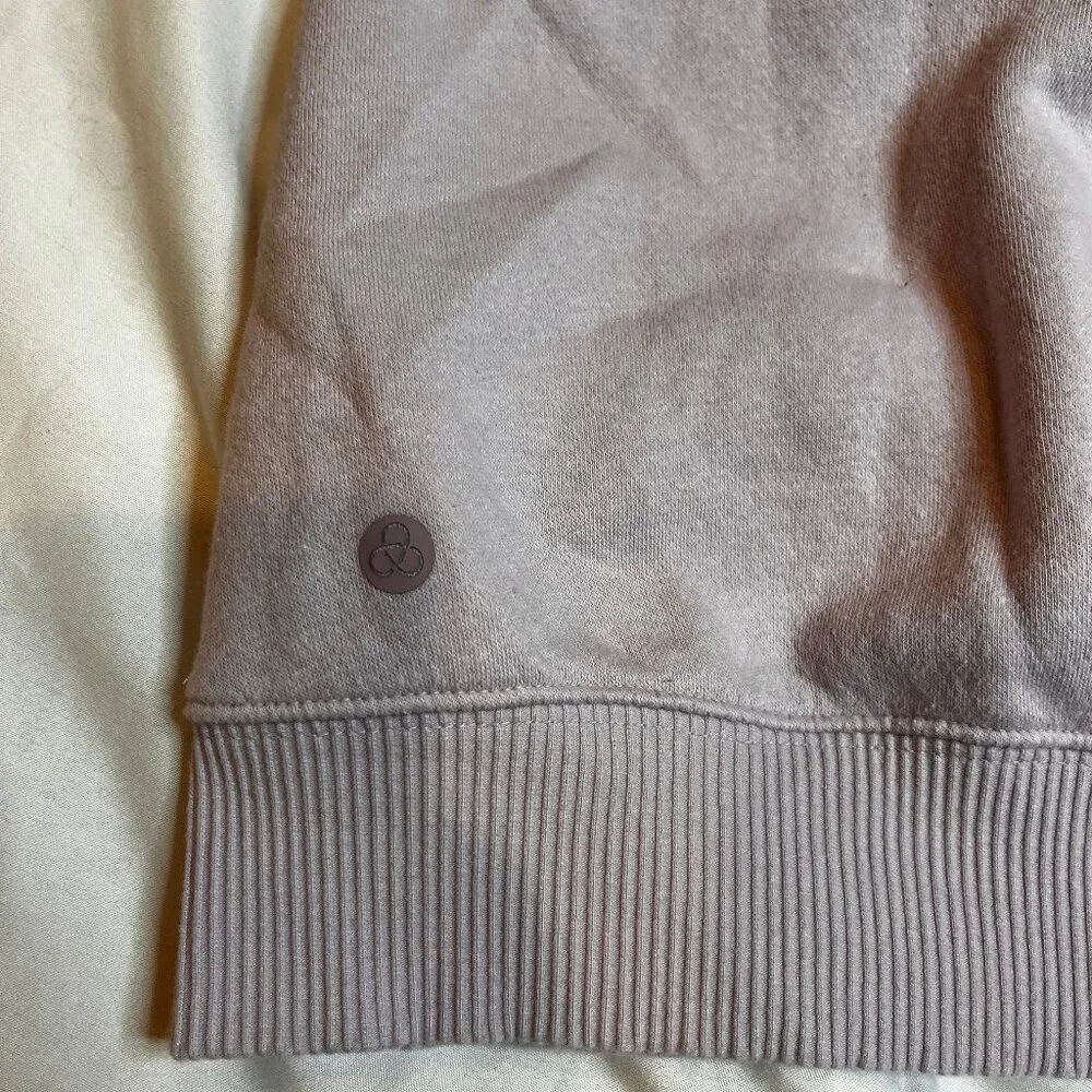 Zella Lilac Crew Neck Oversized Sweatshirt SZ XL Casual Athleisure Cozy Purple - Image 8