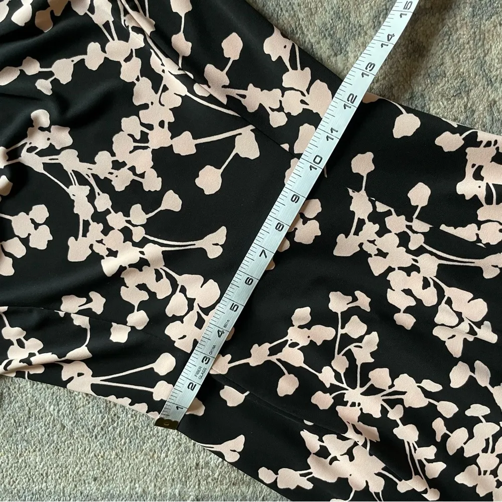 Talbots Cherry Blossom Sakura Floral Printed A-Line Circle Skirt Midi Dress PS - Image 8