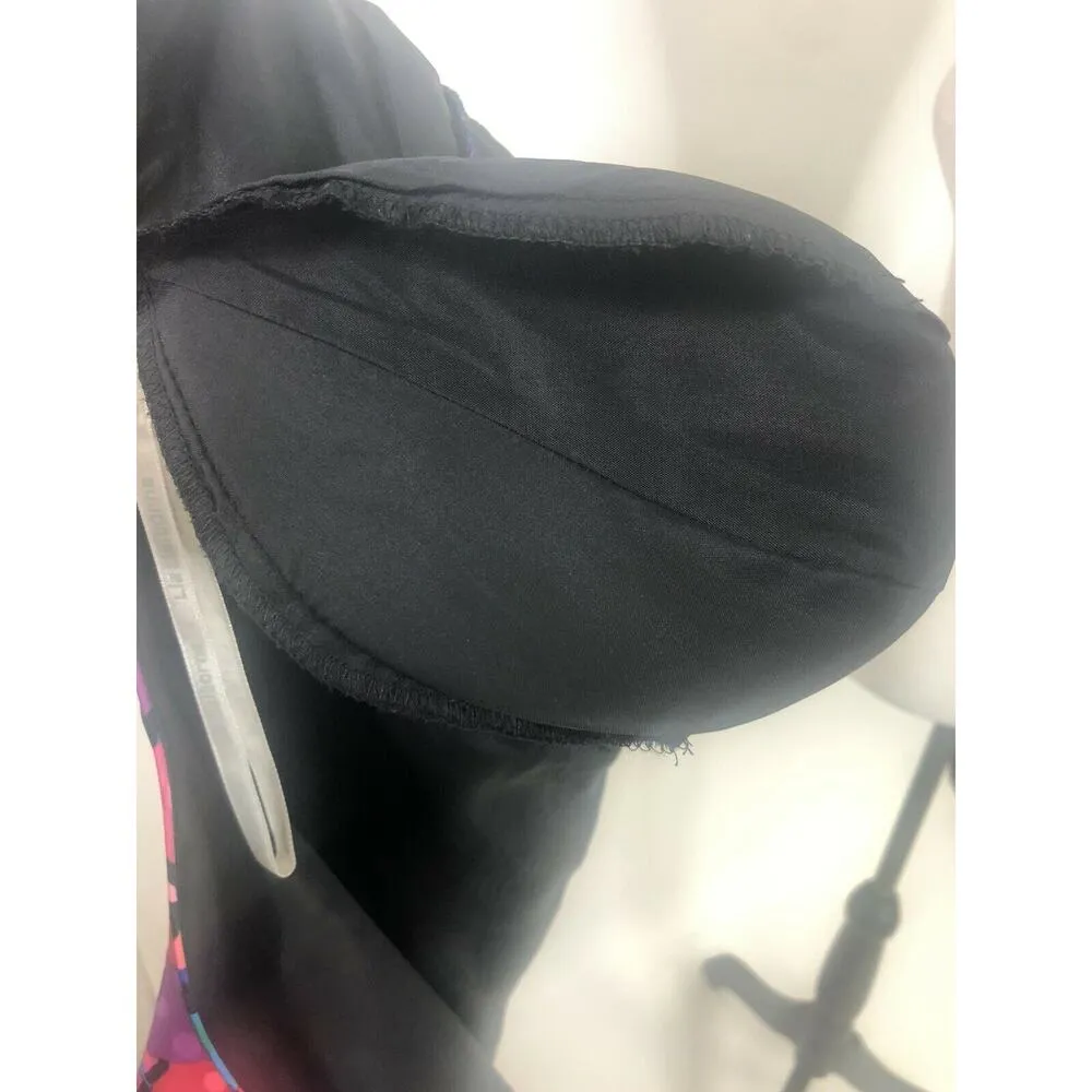 Liz Claiborne Vintage Silk dress size 12 80's multicolor shoulder pads A line - Image 6