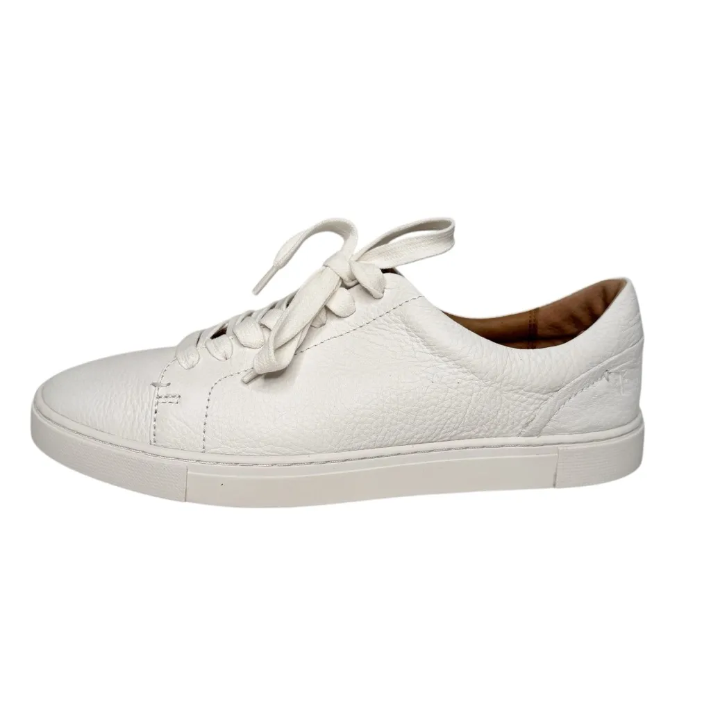 FRYE WHITE LEATHER SNEAKERS SZ 9.5 NWOT - Image 3