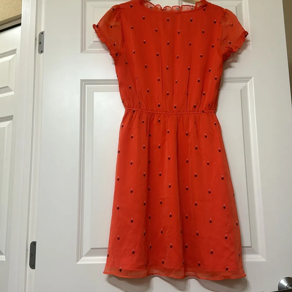 Tommy Hilfiger Coral Polka Dot Dress - Image 4
