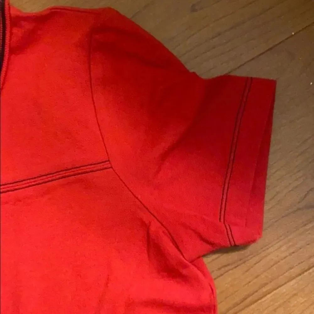 Liz‎ Gold Collared Golf Polo Short Sleeve​ Red Size XS - Image 8