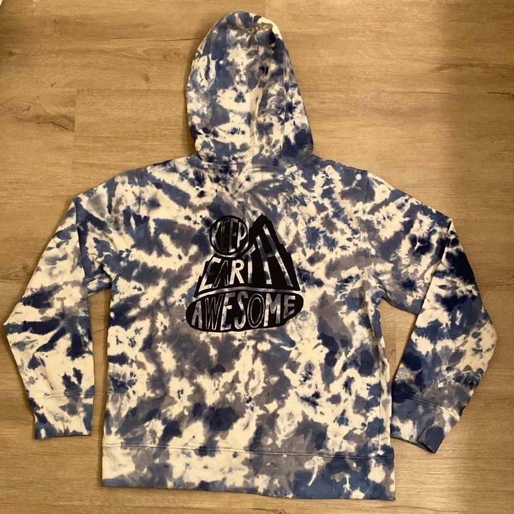 Womens Mountain Hard Wear Tie Dye Hoodie Extra Small Organic Cotton - Image 4