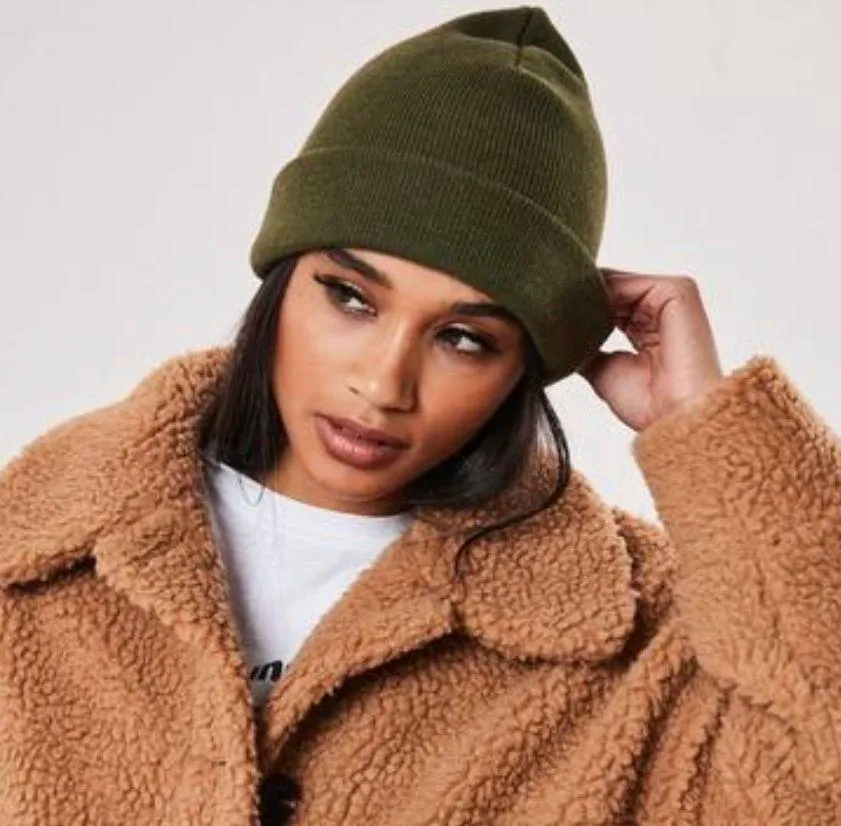 Missguided green beanie - Image 2