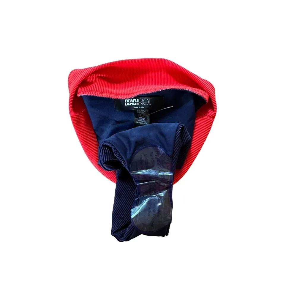 Beach Riot Heidi Liberty Red White Blue Patriotic Ribbed Bikini Bottom Size XS - Image 6