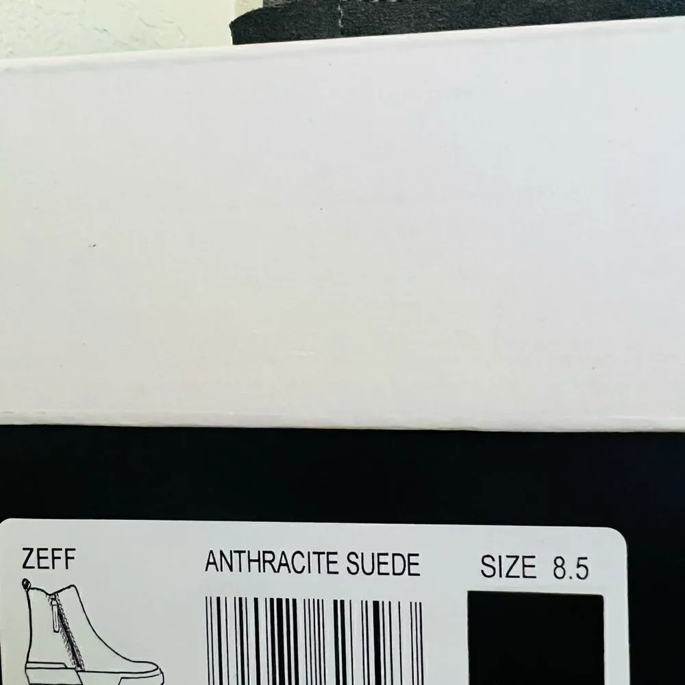 DOLCE VITA‎ Faux Shearling Sneaker Wedge Bootie, Black Leather, Size 8 1/2, NWT - Image 12