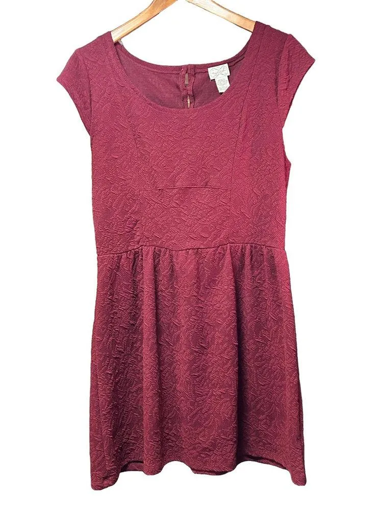 Eyelash Couture Maroon Mini Dress - Women's XL - Image 2