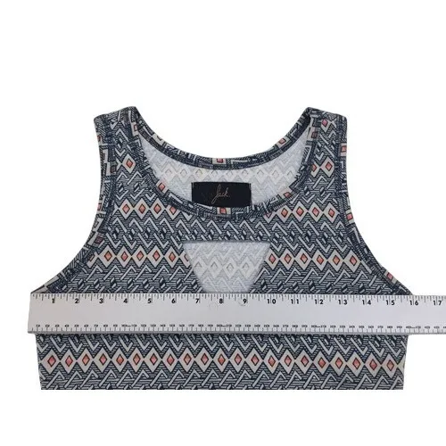 Jack‎ By BB Dakota Blue Geometric Triangle Sleeveless Bodycon Dress Size Small - Image 4