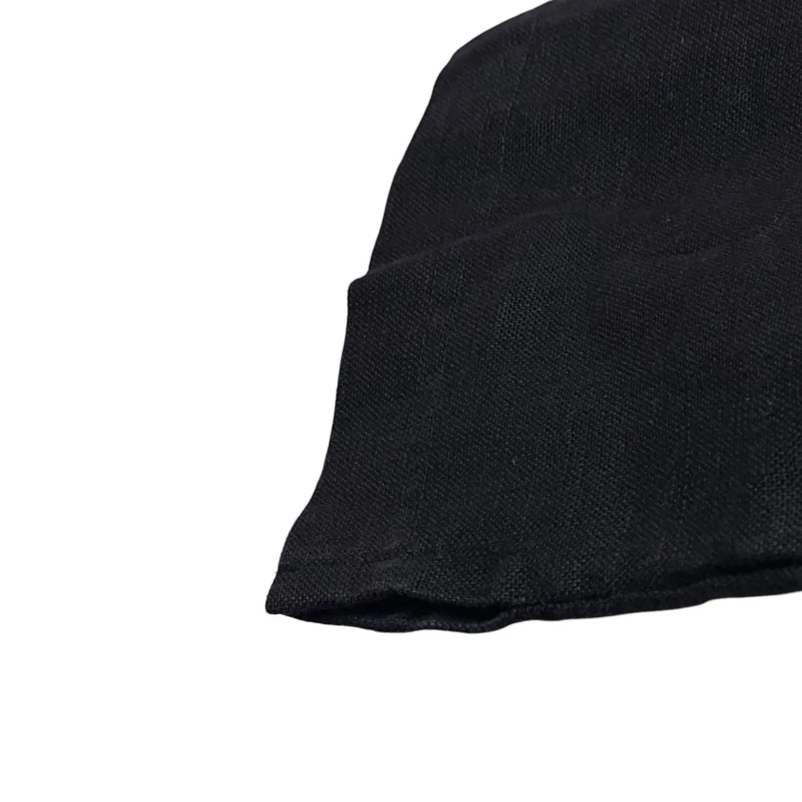 EILEEN FISHER Pants Small Linen Ankle Wide Leg Side Zip‎ Elastic Waist Black - Image 6