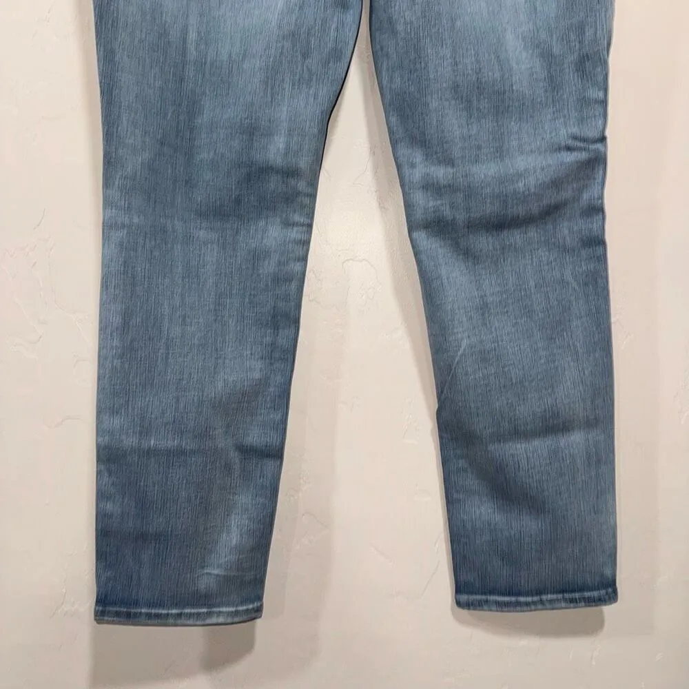 Earl Jeans Skinny Ankle Jeans Women's Size 16 Embroidered Flowers Blue - Image 6