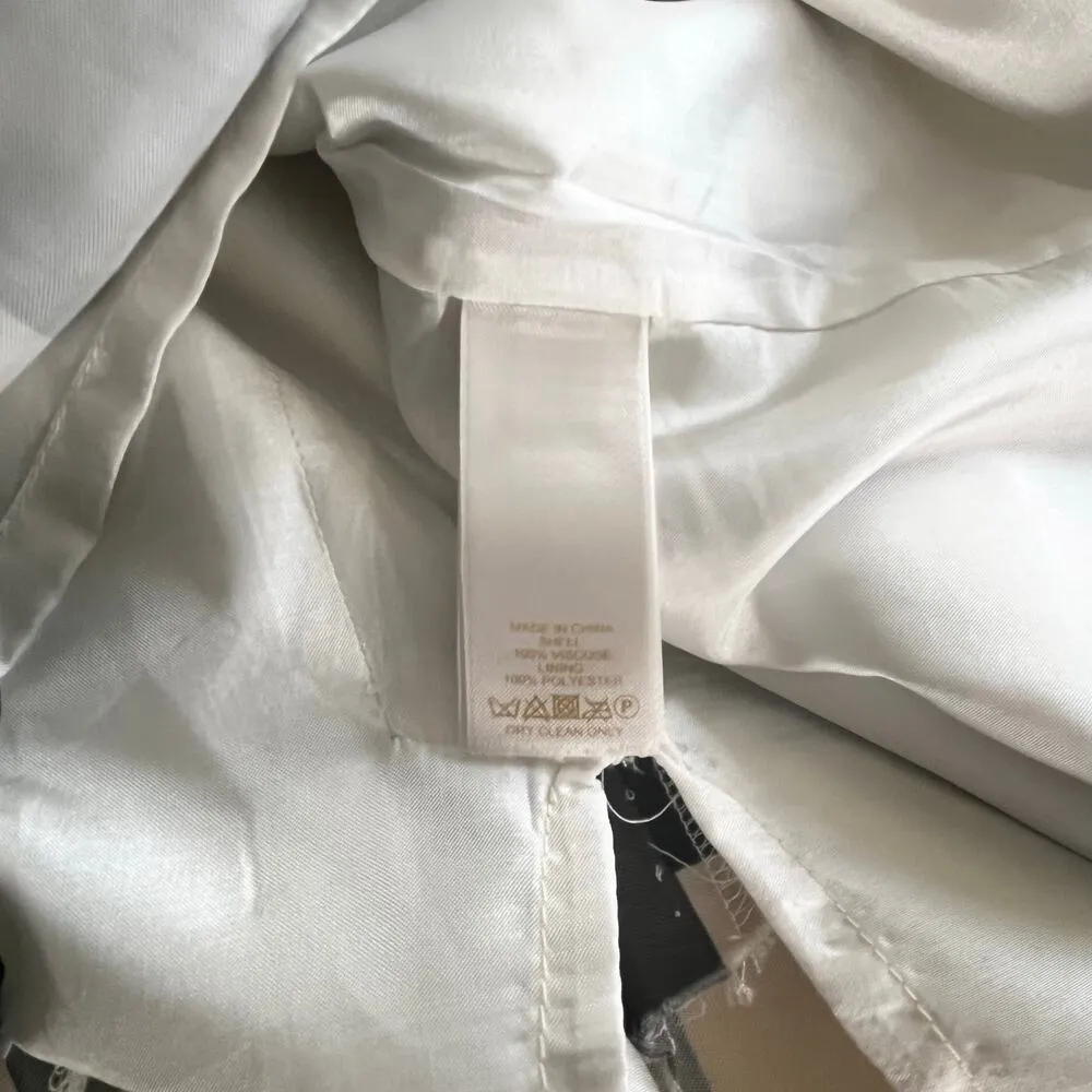 Kate Spade Della Loden Manhattan City Gray Yellow Geometric Sheath Dress Size 4 - Image 7