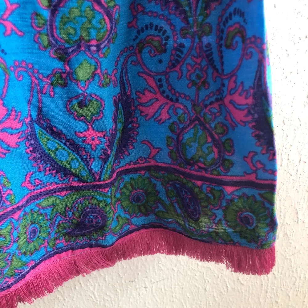 Southern Tide Dress Stella in Brilliant Blue Abstract Long Sleeve Dress XS NWT - Image 6