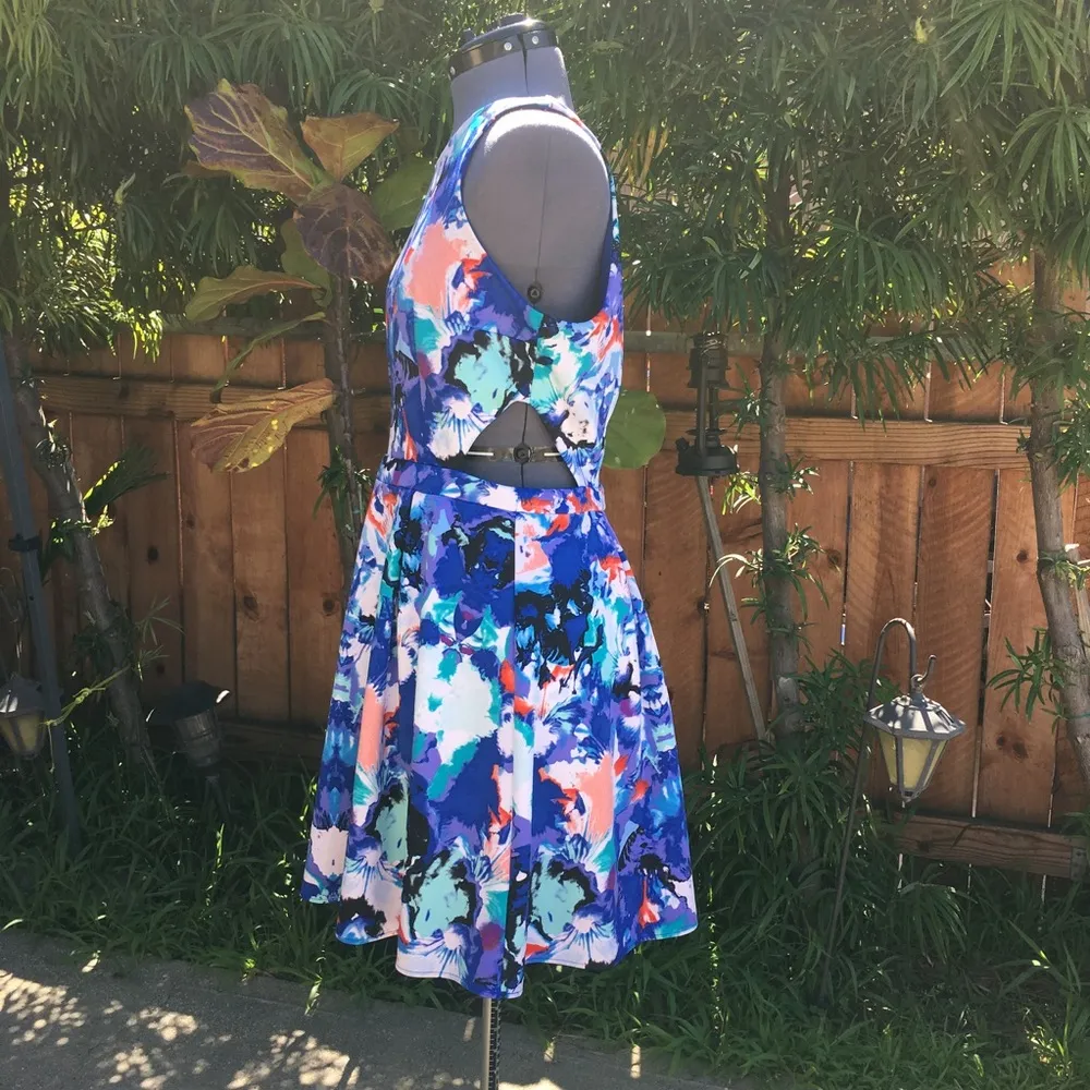 Nicole by Nicole Miller blue floral dress (8) - Image 3