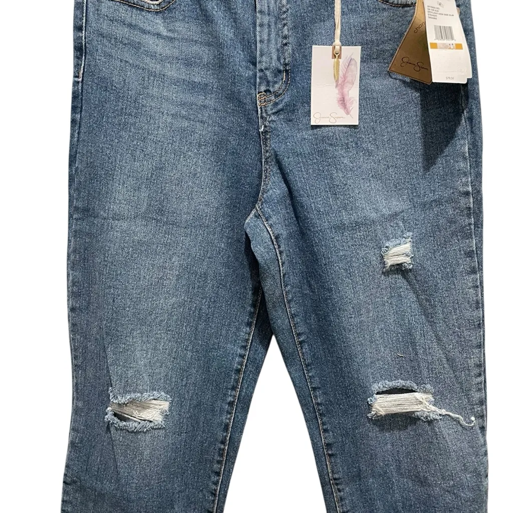 Jessica Simpson On The Run Distressed High-Rise Slim Straight Jeans Women’s 29 - Image 3