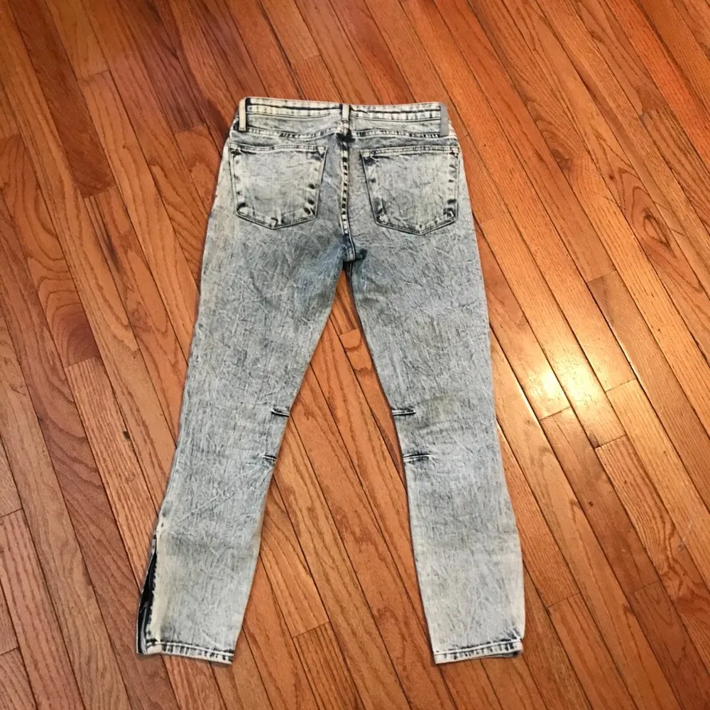 Helmut Lang Sky Wash Crop Skinny Jeans sz27 - Image 3