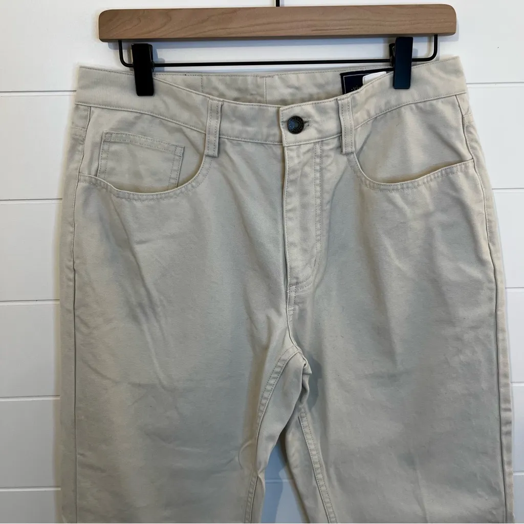 Vineyard Vines Cream Jeans 30x32 Straight Leg Coastal Beach Travel Shabby Chic - Image 2