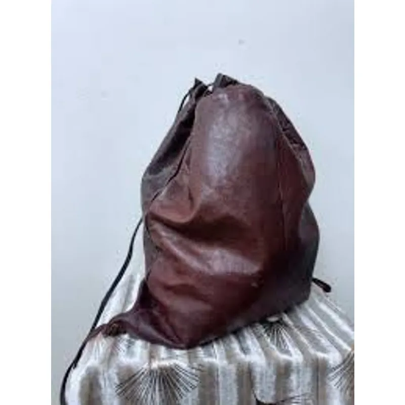 BILLY BAGS London Leather Drawstring Backpack Rucksack Shoulder Bag Purse Brown - Image 2