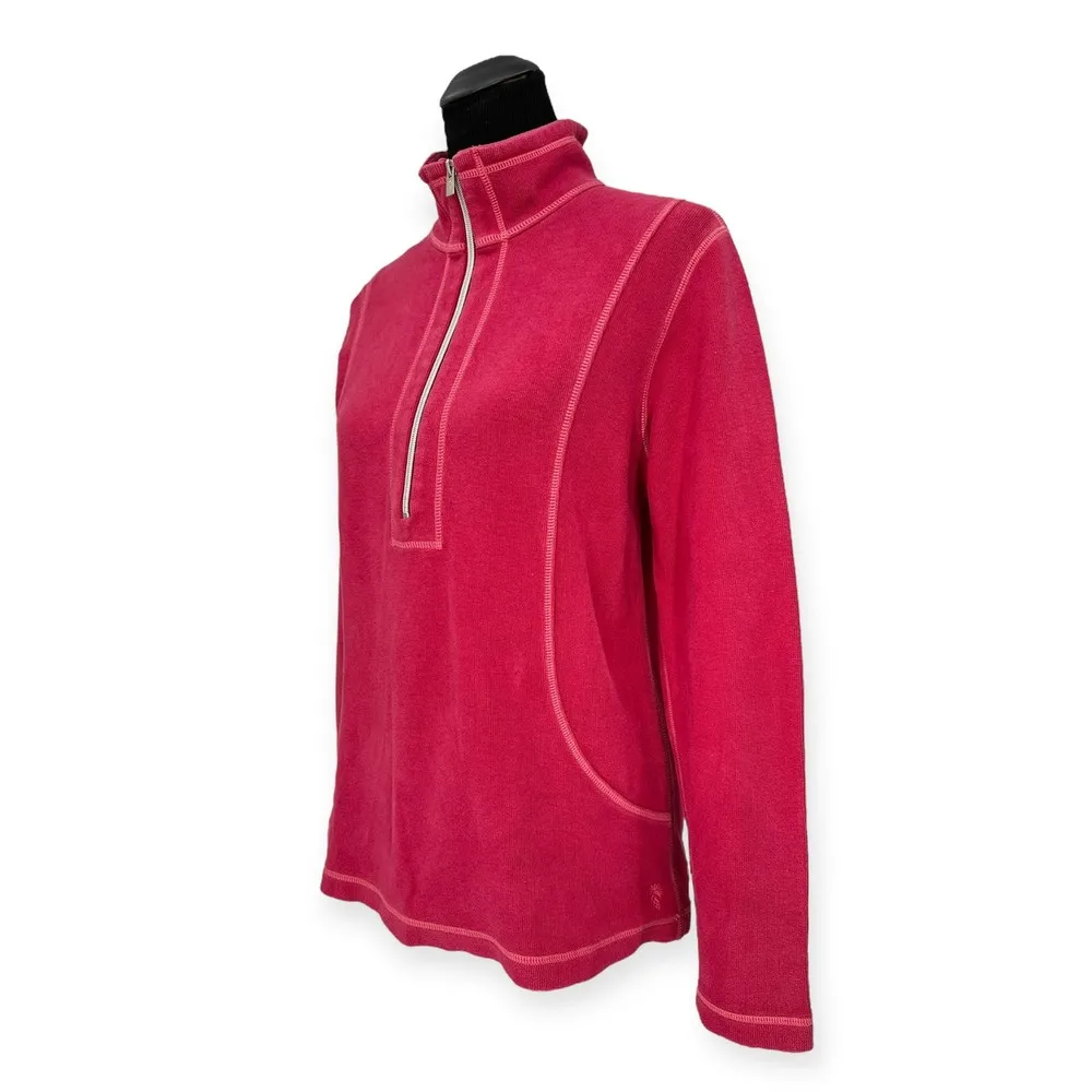Tommy Bahama | Medium | Women's Aruba Red Bud Half-Zip Pullover Sweatshirt - Image 4