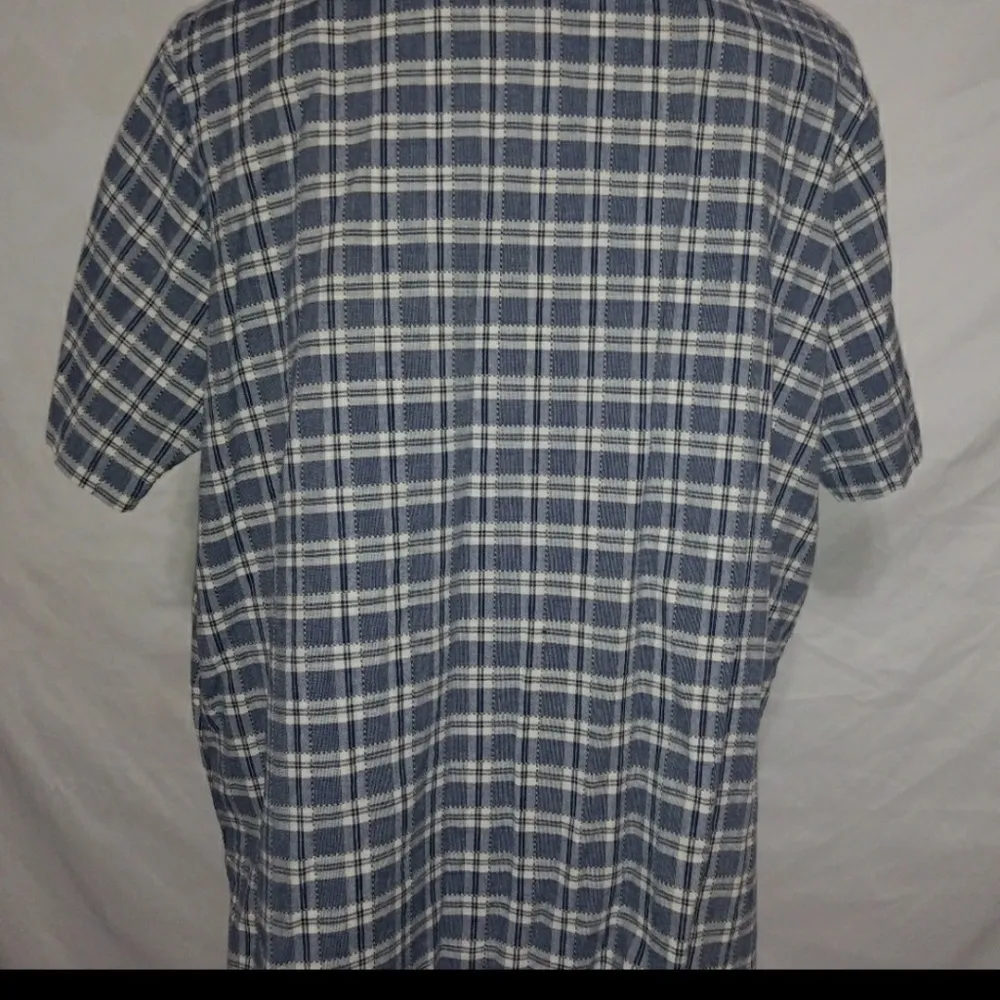 Karen Scott 2X Navy Creme Plaid Short Plus - Image 4