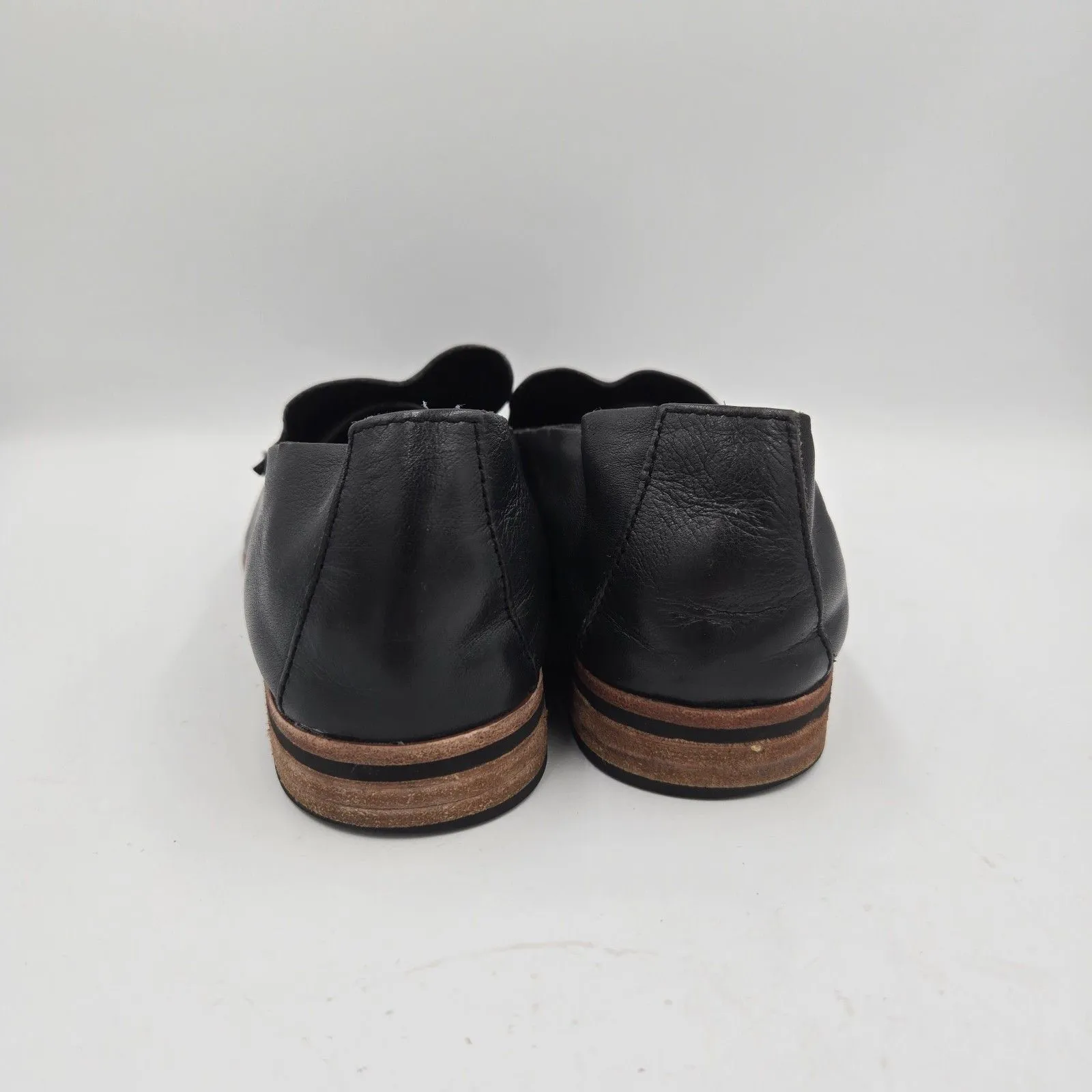 Kork Ease Meg Loafer Women's Size 7 M Black Leather Slip On Shoes Vintage 90s - Image 6