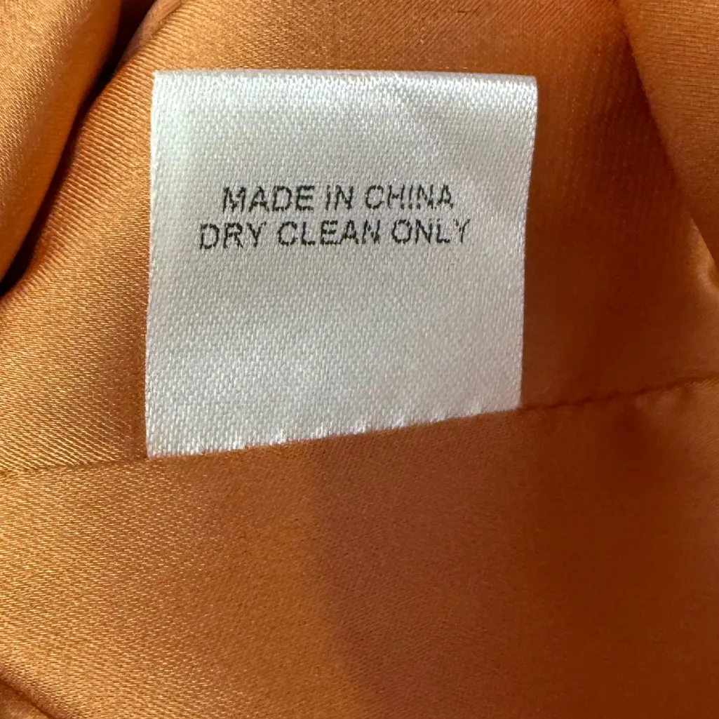 NWT the Sei Oversized One Button Blazer in Mustard Size 8 Orange - Image 7