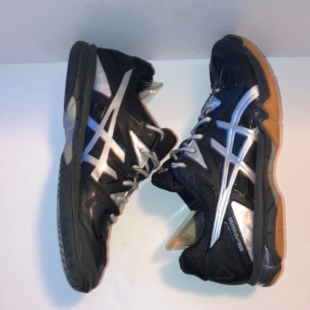 ASICS Shoes Women’s Size 9.5 6 Gel-Tactic Black Lace Up Sneaker Volleyball Shoes - Image 6