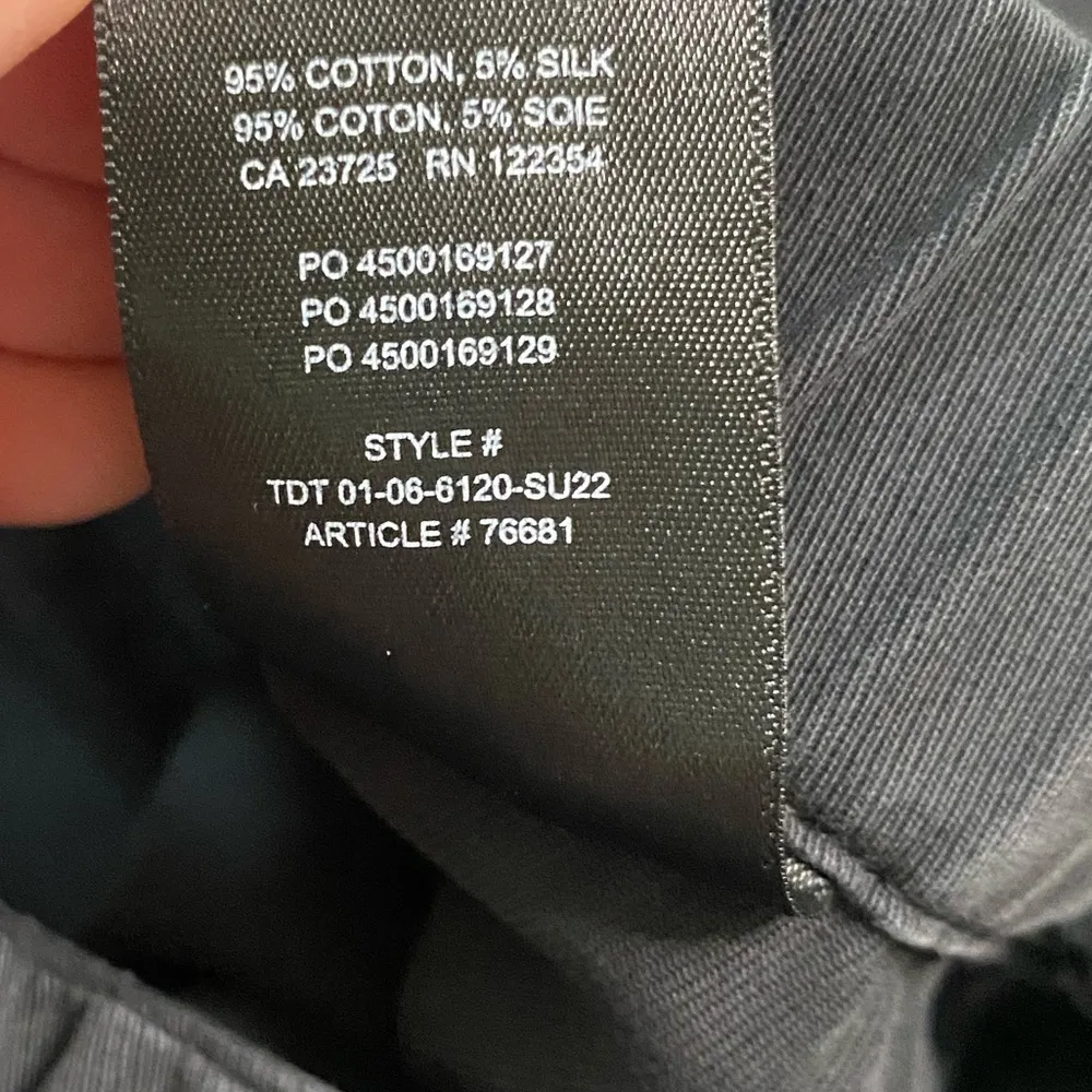 Babaton Dark Grey Cotton and Silk Blend Titan Cargo Cropped Pants - Image 14