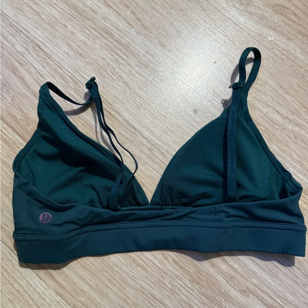 Lululemon License to Train Triangle Bra A/B Cup *Logo Storm Teal 8 - Image 10