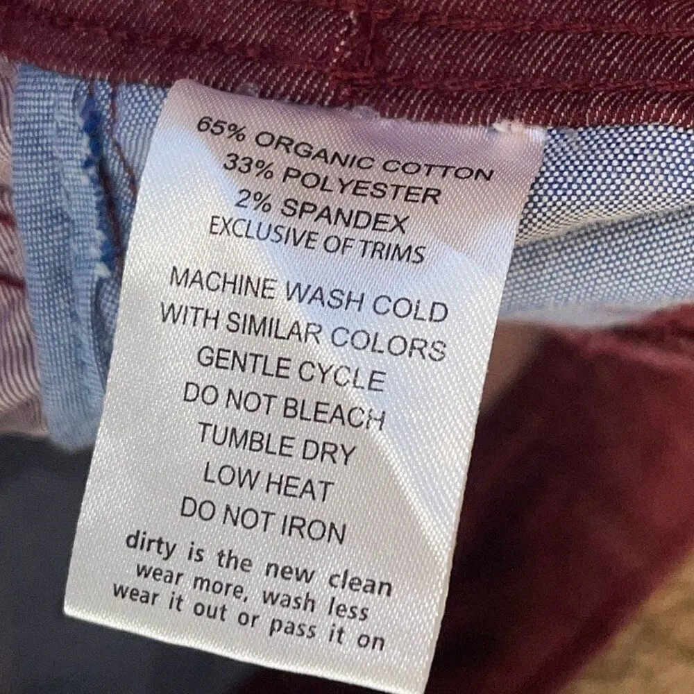 Toad & Co Womens Mid Rise‎ Lola Slim Fit Straight Skinny Jeans Burgundy Sz 4 NWT Red - Image 7