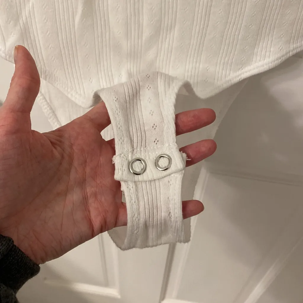 NWT Juniors' SO® Henley Pointelle Bodysuit - Image 3